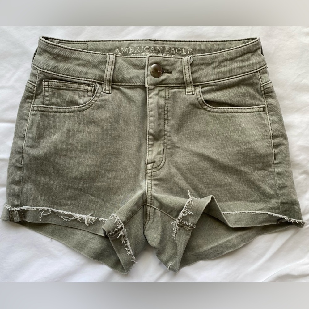 American Eagle Olive Green/Grey size 2